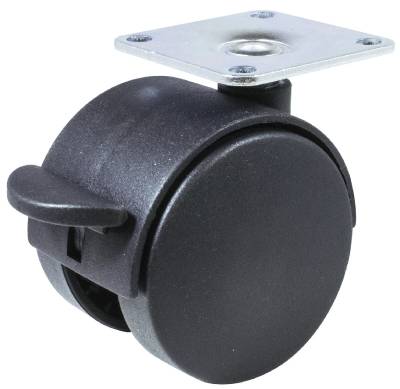 Produktbilde MØBELTRINSE M BREMS SVART 50MM