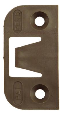 Produktbilde FESTEPLATE SNAP-IN PLAST BRUN