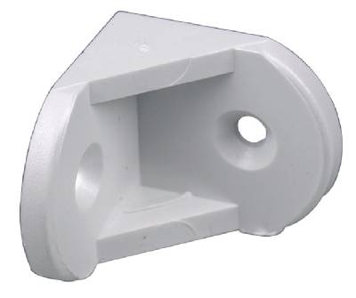 Produktbilde MØBELVINKEL PLAST 27X27MM HVIT
