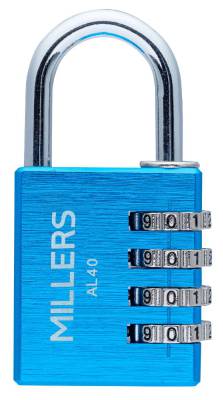 Product image KOMBINATIONSHÄNGLÅS ALU BLÅ 40