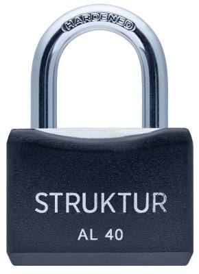 Product image HÄNGLÅS ALU SVART 40